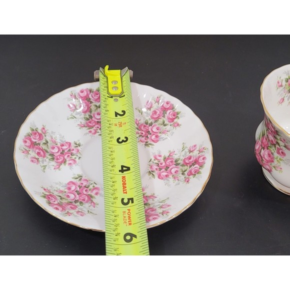 Royal Albert Springtime Series Roses Teacup&Saucer Pink Bone China England Shabb - Picture 6 of 9
